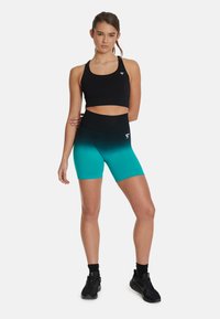 SQUATPROOF HIGH WAIST - Pantalón corto de deporte - black blue