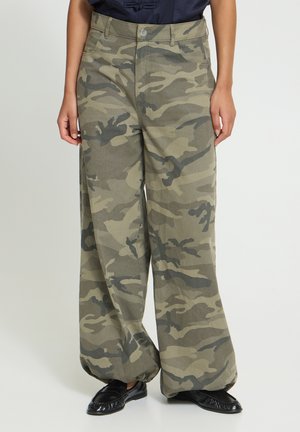 ICHI, IHXCARMOCA PA - Pantalon classique - camo green