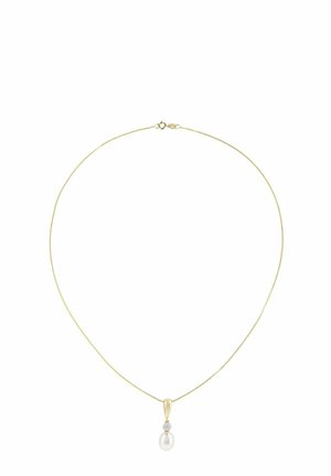 DIAMOND WITH CULTURED PEARL - Verižica - yellow/gold-coloured