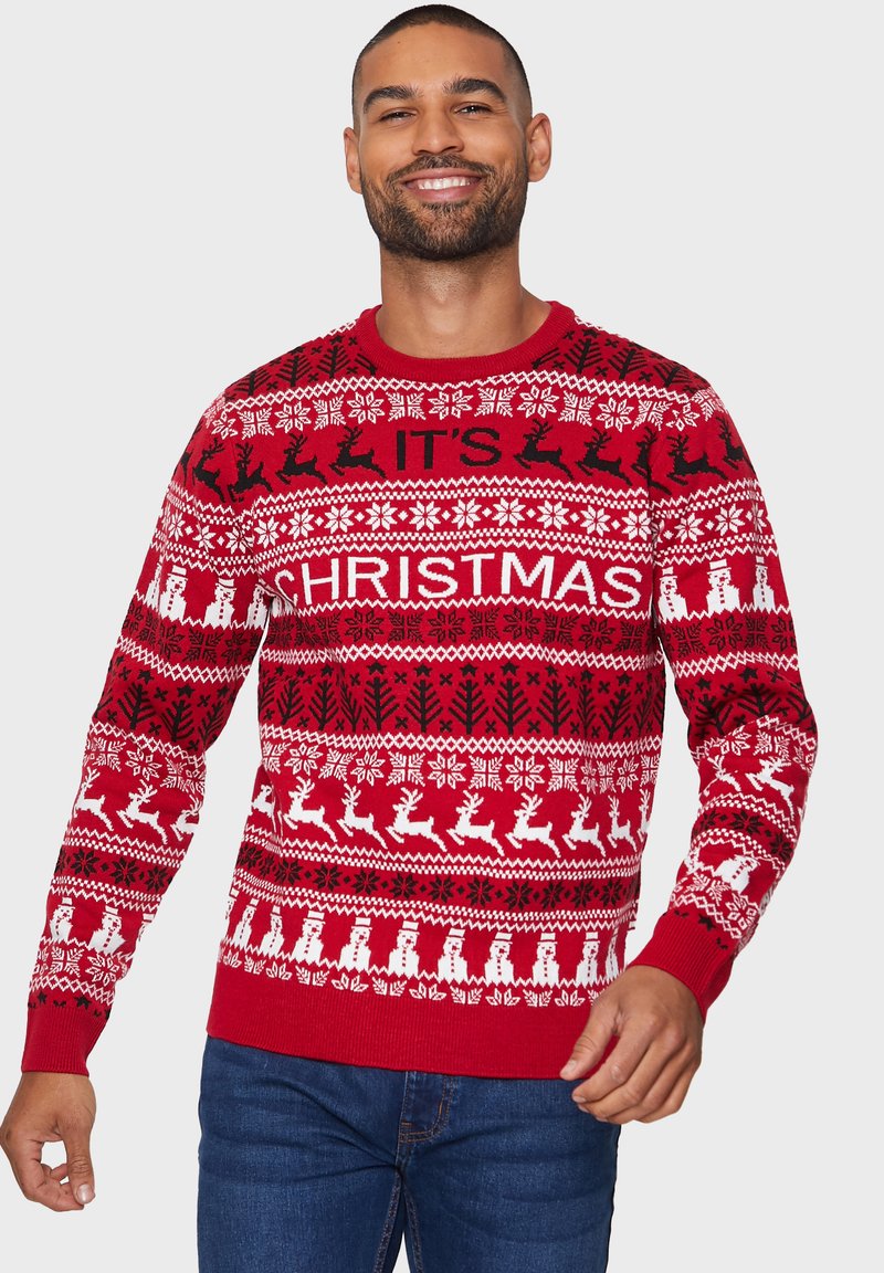 Threadbare XMAS THISTLE Maglione red/black/white/rosso Zalando.it