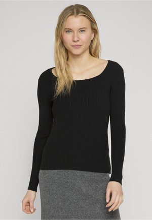 Urban Classics Langarmshirt - black