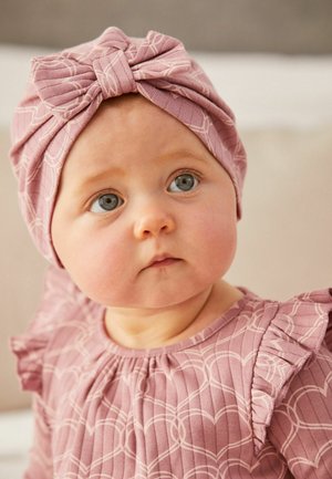 SET - Jersey dress - pink white