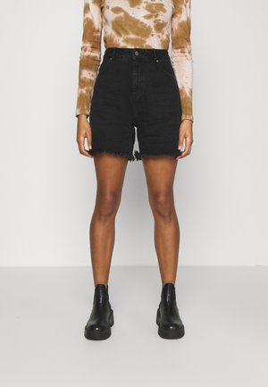 SHELBY - Džínové kraťasy - washed black