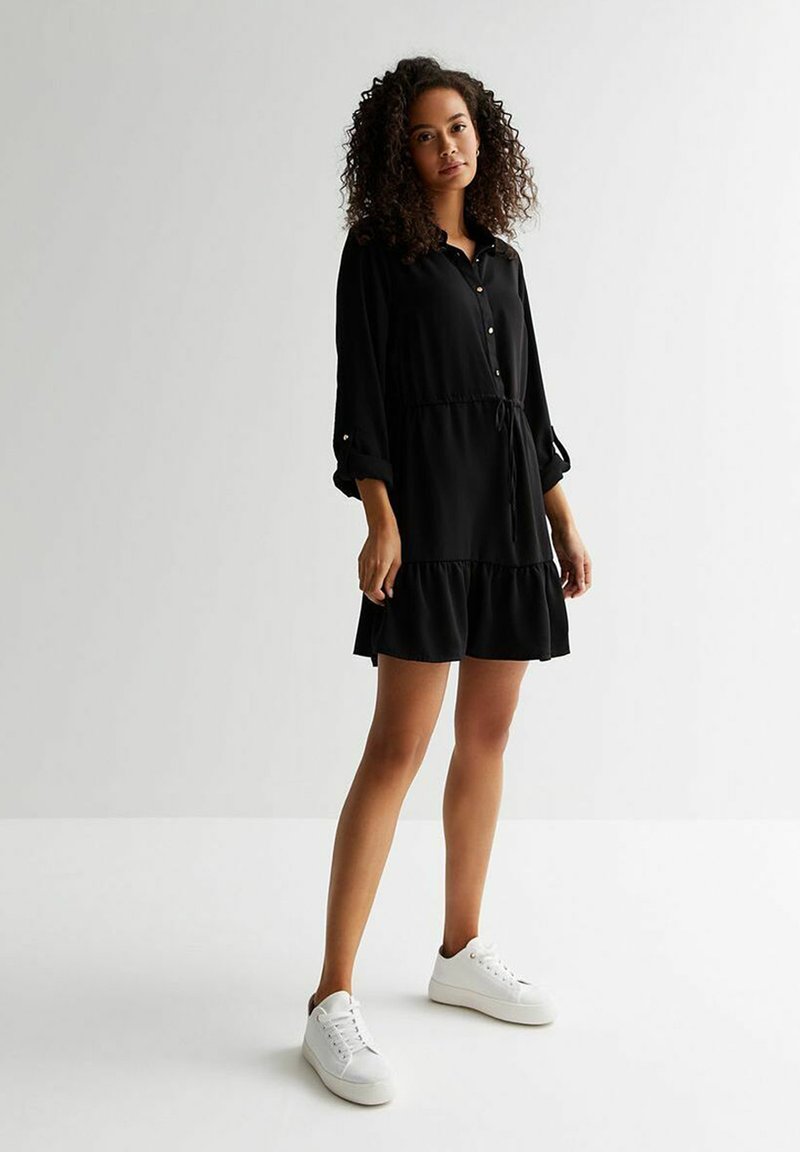New Look Tall 3/4 SLEEVE Shirt dress black Zalando.de