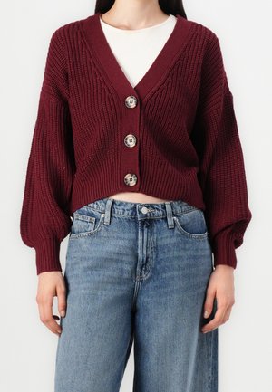 Cardigan - dark red