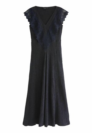Next V-NECK MIDI TALL REGULAR FIT - Maxikjoler - navy