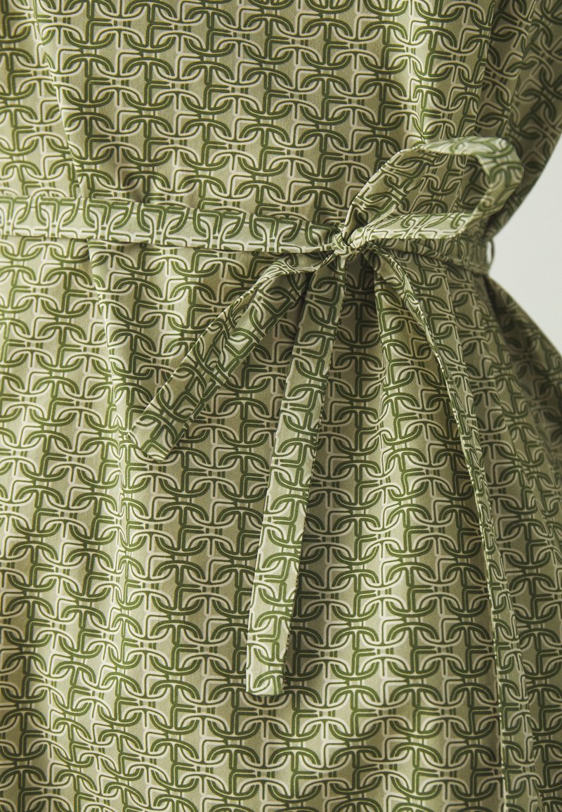 claudie pierlot green dress Sage A-line Off The Shoulder Corset Dress – Lisposa
