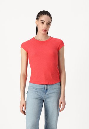 American Eagle WAFFLE BABY TEE - T-shirt basique - red