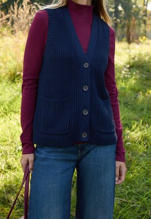 Veste sans manches - dark-blue denim