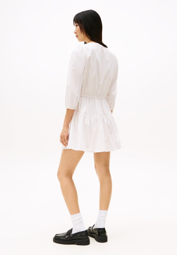 TIERED MINI DRESS - Day dress - ecru3