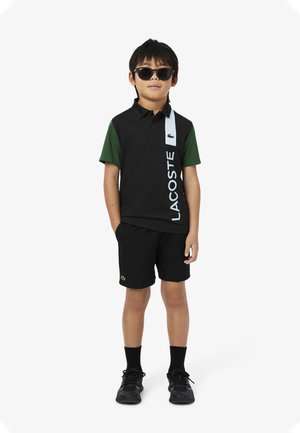 SHORT SLEEVES - Polo shirt - noir vert bleu clair gi