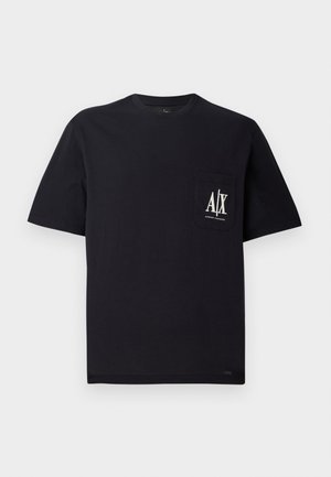 Armani Exchange, T-SHIRT REGULAR FIT - Základné tričko - deep navy