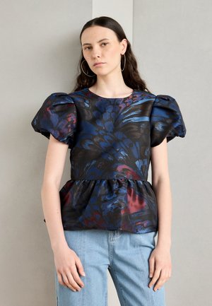 CAP SLEEVE WITH PEPLUM - Blůza - pheasant