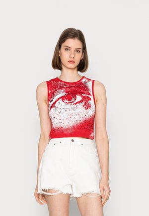 RETINA DIAMANATE TANK - Top - red
