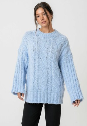 Strickpullover - light blue