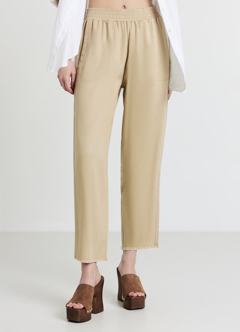 Calliope Stoffhose - sabbia