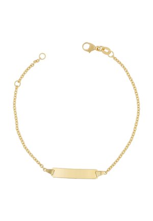 BÉBÉ BRACELET RUNDANKER , 14CM GRAVURPLATTE 1.9CM - Armband - gelbgoldfarben
