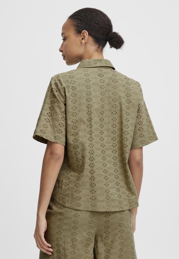 BYFENNI CROPPED BLOUSE - Button-down blouse - aloe3