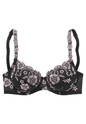 WIRE BRA - Bügel BH - schwarz-rose