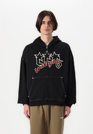 TRIPLE STAR ZIPPER UNISEX - Zip-up sweatshirt - black