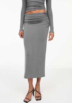 SHIMMERY WITH GATHERING - Kokerrok - grey
