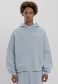 LOW LIGHTS STUDIOS® BASIC LOGO HOODIE - Φούτερ - sky blue