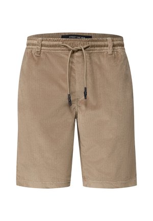 Street One MEN, JOGG CHINO SHORTS AUS CORD MIT FLEXBUND - Shortsit - raw beige