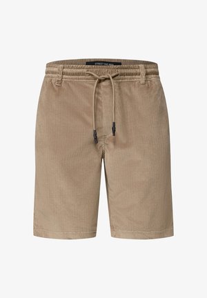 Street One MEN, JOGG CHINO SHORTS AUS CORD MIT FLEXBUND - Shorts - raw beige