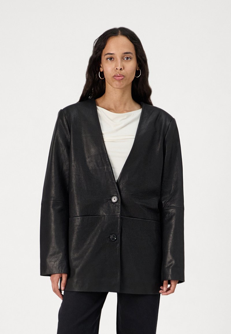 Selected Femme SLFAMALIA  - Nahkatakki - black