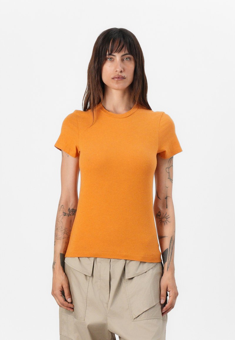 American vintage T-shirt basic oranje