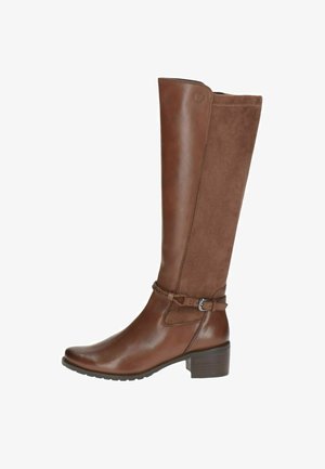 Caprice ELEGANTE - Kauboi-/mootorrattasaapad - cognac comb