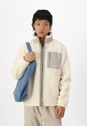 Jack & Jones JORVESTERBRO - Fleece jacket - cloud dancer