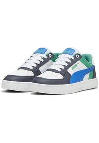 Puma CAVEN 2.0 BLOCK UNISEX - Matalavartiset tennarit - white hyperlink blue galactic gray