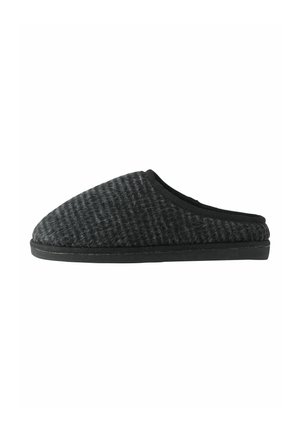 REGULAR FIT - BRUSHED CHECK - Pantoffels - grey