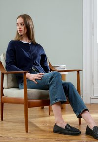 Tommy Hilfiger STITCH CREW NECK CARDI - Adīta jaka - dark night navy
