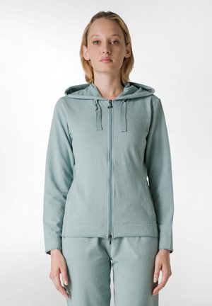 CORE FULL HOODIE  - Felpa con zip - green sage