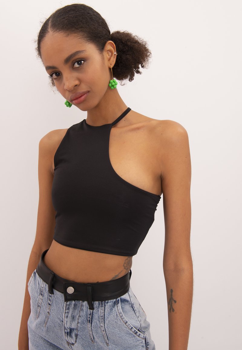 Damen T-Shirts | BSL ERMINA BASIC Top black/schwarz - AV32344 Damen T-Shirts | BSL ERMINA BASIC Top black/schwarz - AV32344