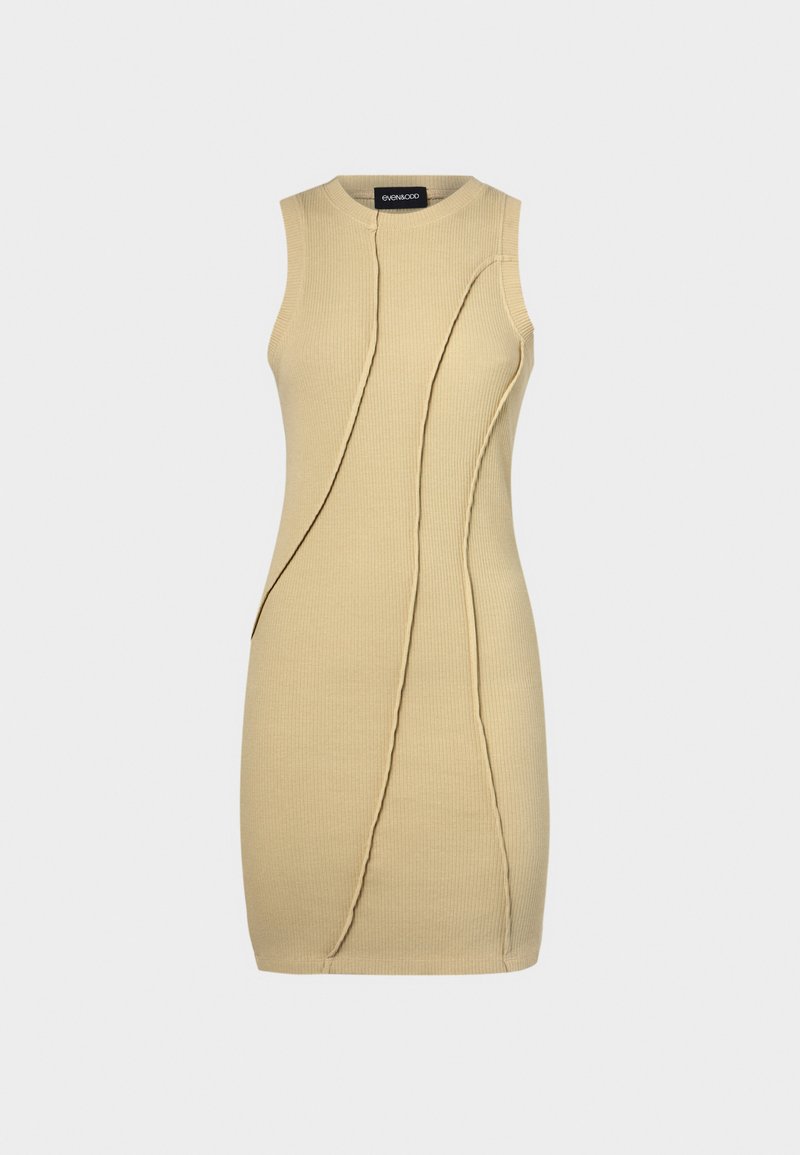Even&Odd Gebreide jurk bruin