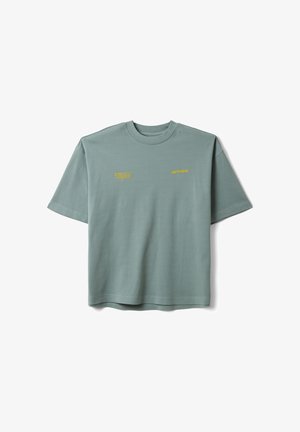 B.ANGEL, T-SHIRT WITH BOXY FIT PRINT - T-shirt con stampa - sage green