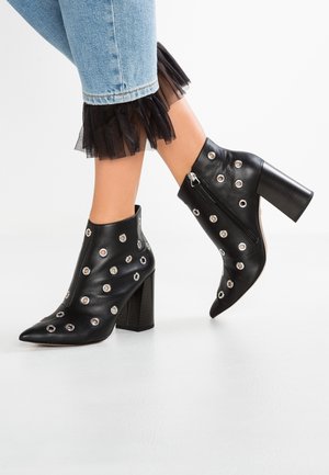 Topshop Stivaletti con tacco - black