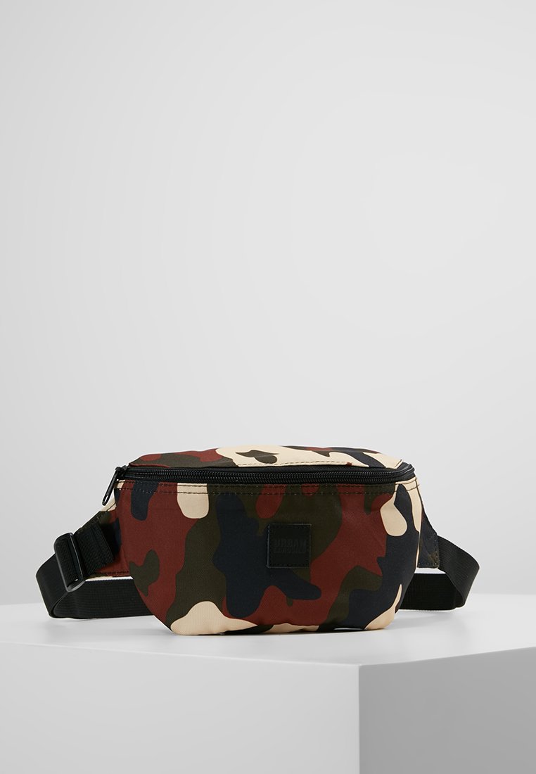 Urban Classics - CAMO HIP BAG 2 PACK - Bältesväska - black/rusty, Förstora