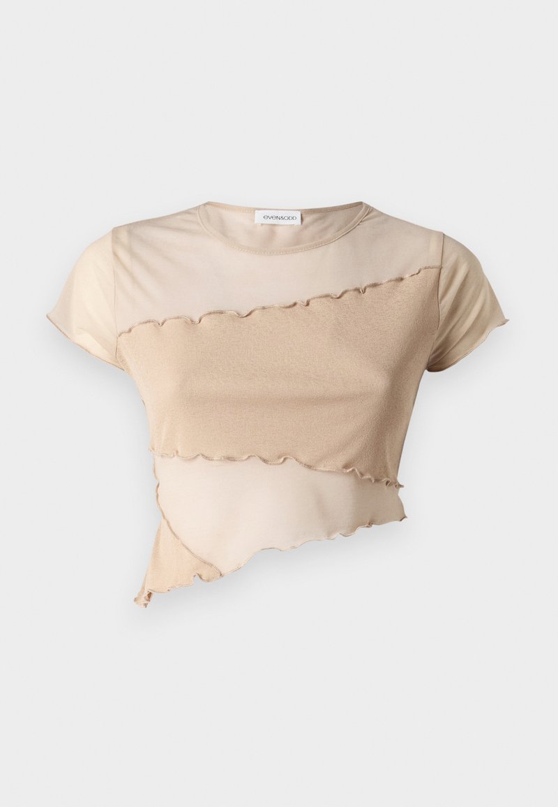 Even&Odd T-shirt print zandkleur