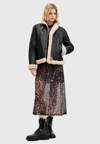 AllSaints LOREL FLYING JACKET - Kožnata jakna - black