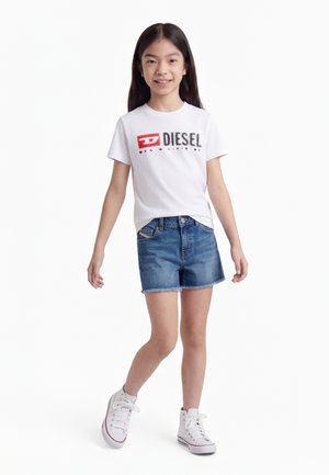 Diesel TADJUSTK UNISEX - Μπλουζάκι με στάμπα - white