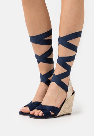 Sandalias de cuña - dark blue