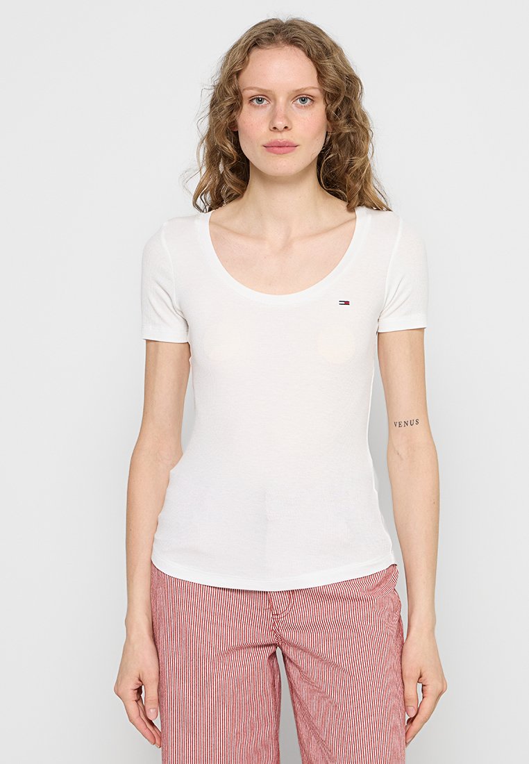 Tommy Jeans T-shirt basic crème Tommy Jeans T-shirt basic crème