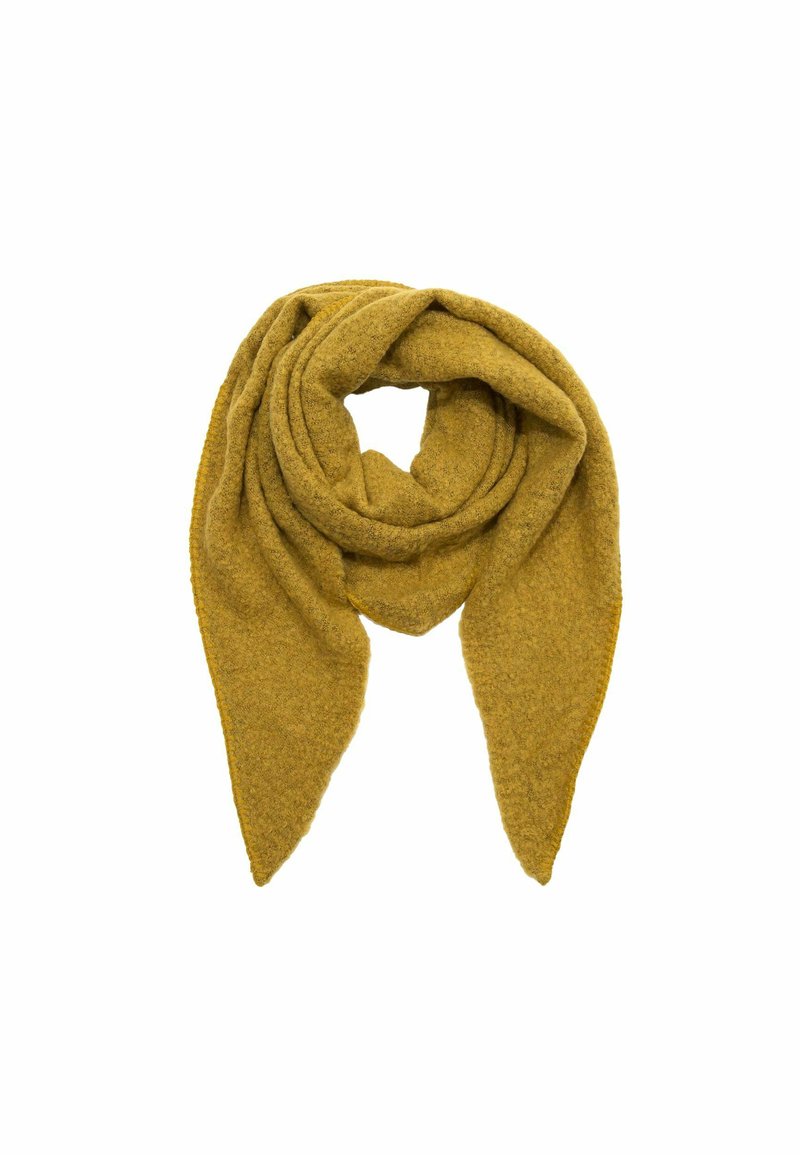 Faera DREIECK COZY OBERFLÄCHE - Scarf - senf/mustard yellow - Zalando