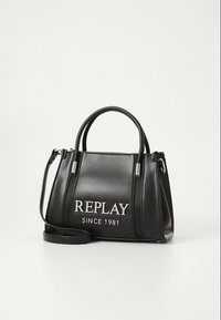 Replay DORA LOGO HANDBAG - Handbag - black