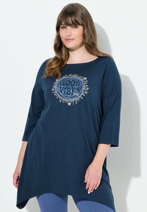 MOTIVDRUCK 3/4-ARM - Tunikaer - navy blue