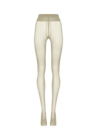 Gennemsigtige, hudfarvede strømpebukser med en sømløs design. Blød tekstur, tætsiddende form og høj talje. Gennemsigtige overalt.